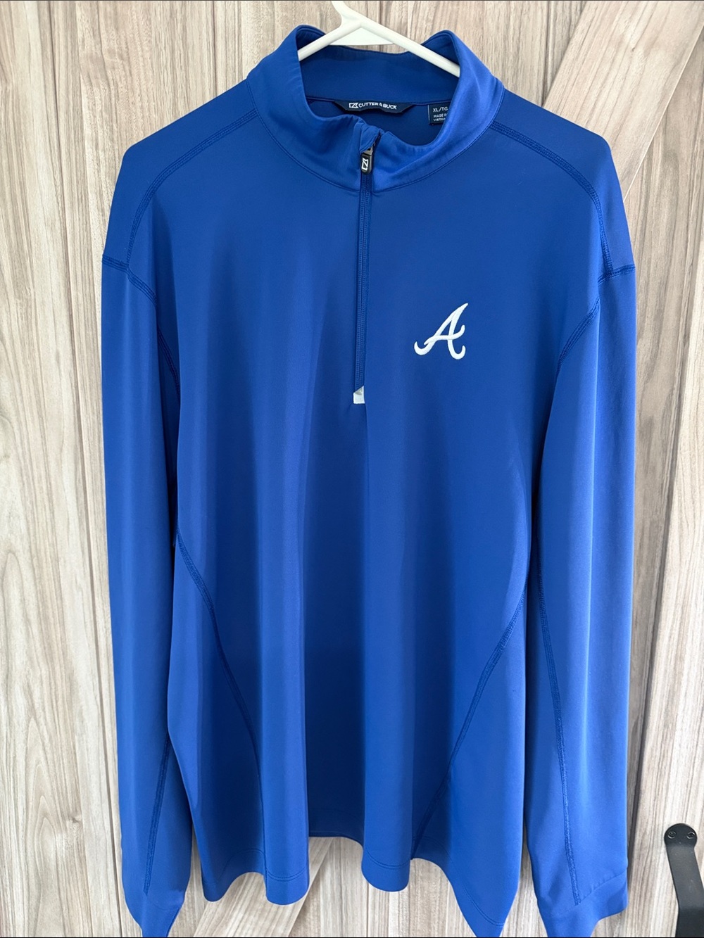 Atlanta Braves Cutter & Buck 1/4 zip pull over